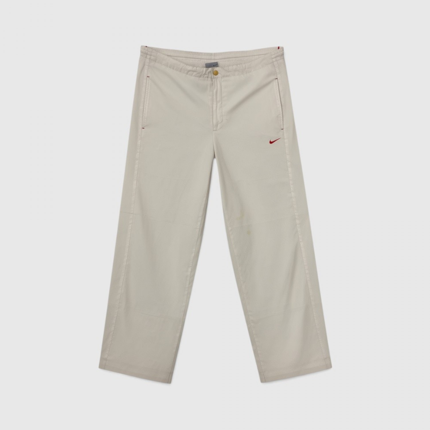 Nike Ανδρικό Παντελόνι Φόρμας Wide Leg – Εκρού / Pre-Owned